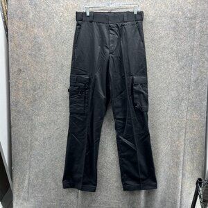 Tact Squad Pants Men 30 Black Cargo Combat Polyester Cotton Police Military